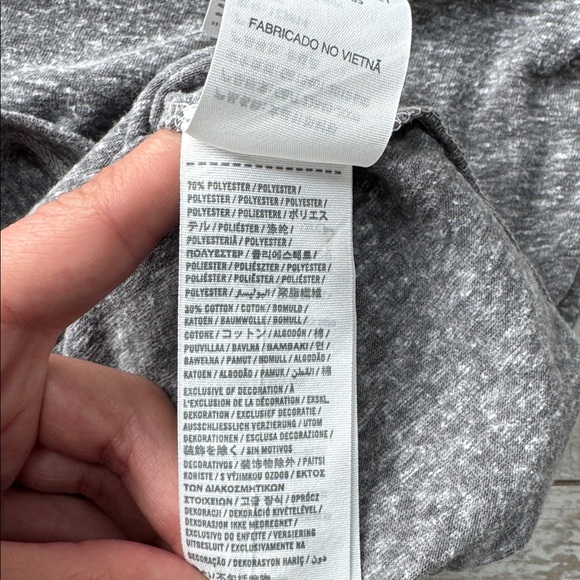 Y2K Abercrombie & Fitch Gray Crochet Henley Thermal Long Sleeve Vintage XS - Picture 5 of 5